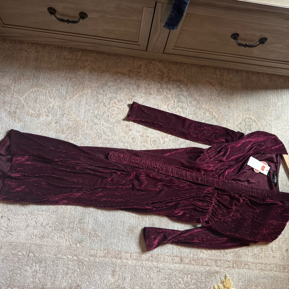 Cider Velvet Wine Dress